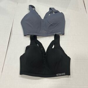 Victoria's Secret 2pcs Black and Gray Sports Bras
